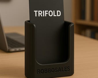 Modern Trifold Brochure Holder Customizable Office Display reception leaflet holder desk tidy marketing aid office display.