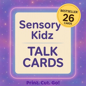 26 SCHEDE DI COMUNICAZIONE Sensory Kidz – Schede di comunicazione stampabili in stile PECS / Supporto per routine visiva per bambini autistici e non verbali