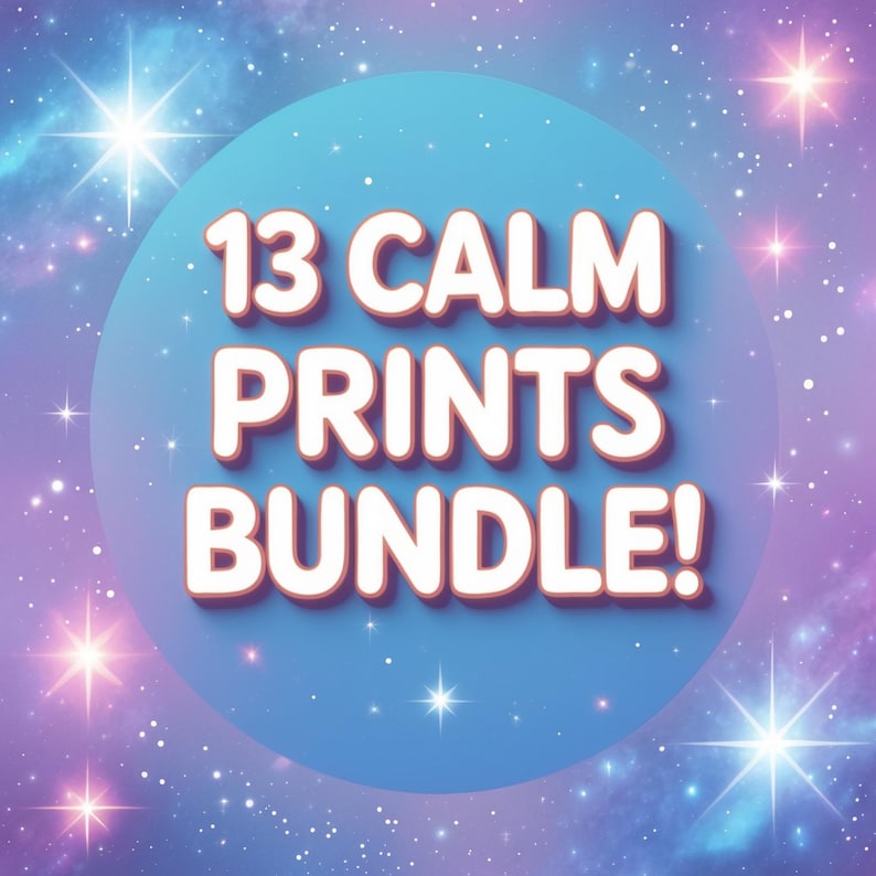 Calm Corner Poster Bundle: Galaxy Theme Sensory Space Decor (PDF ...