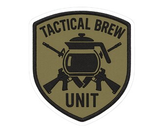 Pegatinas de la Unidad de Elaboración Táctica, Calcomanías Militares para Amantes del Café, Decoración para Laptops para Entusiastas de la Elaboración Casera de Café