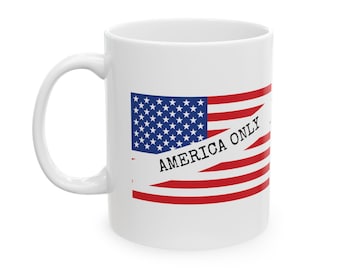 American Flag Graphic Mug | Patriotic USA Stars & Stripes Coffee Mug