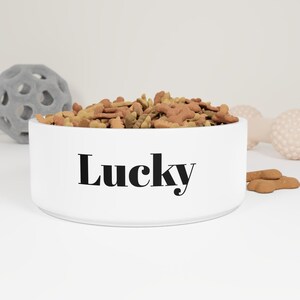 Personalized Ceramic Pet Bowl for Pets, Custom Dog Bowl, Cat Feeding Dish, Unique Gift for Pet Owners, Stylish Pet Supply