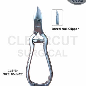Professional Chiropody Toenail Clippers Thick Nails Tools – Heavy Duty Podiatry Nail Cutter, Straight , Barell Nail Clipper Made To Order