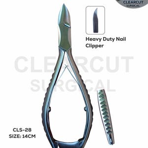 Professional Toe Nail Cutter Podiatrist Stainless Steel (14cm) Heavy Duty Thick Toe Nails Clippers,Elder Nails Cut Made To Order