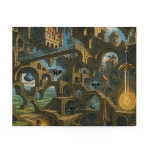 Fantasy Castle Puzzle - Enchanting 120, 252, 500-Piece Designs for Cozy Family Game Nights, Unique Gift Idea, Educational Activity