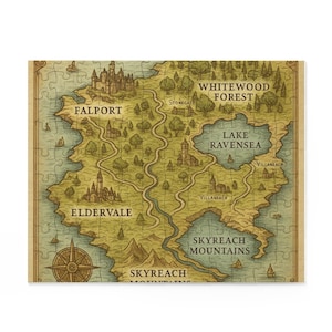 Puzzle Carte Fantastique, 120 à 500 pièces, cadeau unique pour les joueurs, activité familiale amusante, amateurs d'aventure et de puzzles