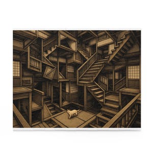 Intricate Cat Puzzle | 120, 252, 500-Piece | Relaxing Game for Cat Lovers, Gift for Friends, Home Decor