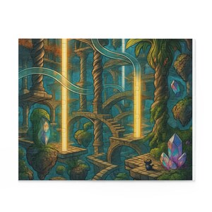 Fantasy Landscape Puzzle - 120, 252, 500-Piece, Enchanting Game, Gift for Nature Lovers, Relaxing Activity for All Ages, Home Decor