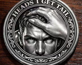 Bold Couples Decision Coin Heads I Get Tail Adult Flip Gift for Couples
