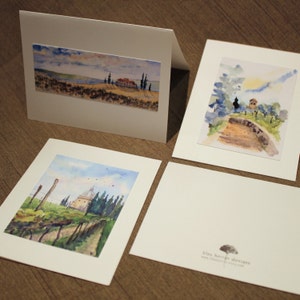 Custom Art Card Stationery- Choose Your Own Images- set of 8 cards