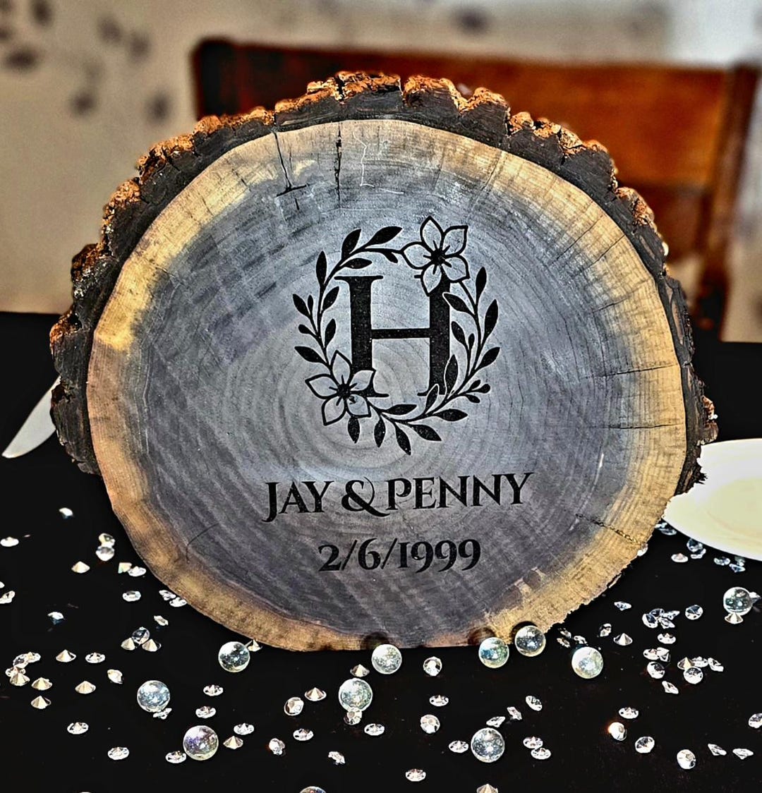 Table Topper Name Personalized Wooden Table Topper, Custom Name Sign for Wedding Table ...