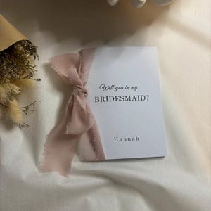 Tarjetas de dama de honor / Tarjetas de lujo / Tarjetas "¿Serás mi dama de honor?" / Tarjetas elegantes / Tarjetas de boda de lujo / Impresión A6 / Cartulina de 300 g/m²