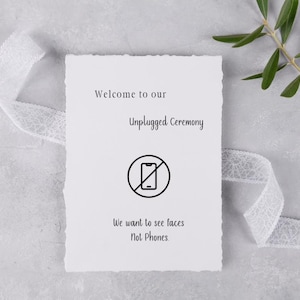 Ceremonia Desconectada / Boda / Diseño Digital / A4 / A5 / Diseños Impresos