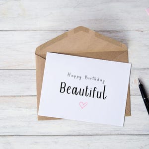 Schöne Grußkarte zum Geburtstag | A6 Querformat Karte | Geburtstagskarte für Sie | Schwester | Beste Freundin | Mama | Für Sie |