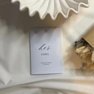 Sus votos / Tarjeta de boda de lujo / Impresión A6 / Diseños sencillos / Tarjetas de boda minimalistas / Recuerdos de boda / Impresiones de lujo / Impresiones de boda
