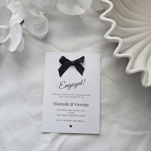 結婚式招待状 | 婚約パーティー招待状 | A6サイズ印刷招待状 | 高級招待状 | 350 GSM厚紙 | カスタム招待状