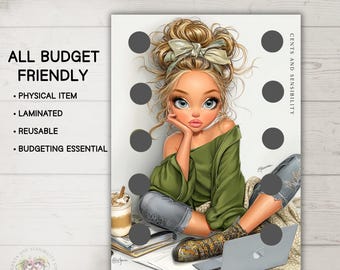 Laminated Savings Challenge | Reusable Cash Budget Tracker