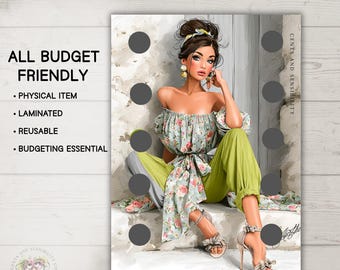 Laminated Mystery Savings Challenge | Cash Budget Tracker