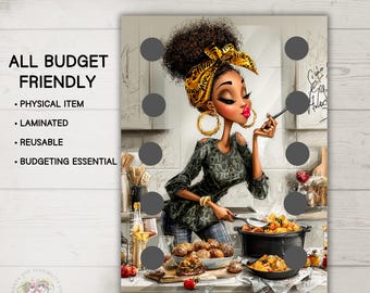 Laminated Savings Challenge | Cash Budget Tracker for Mama