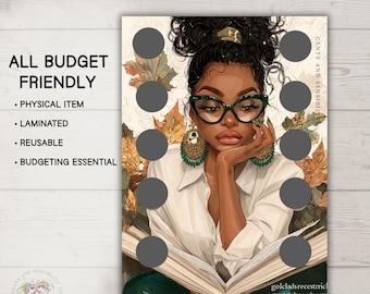 Laminated Savings Challenge Tracker | Reusable Cash Budget Tool