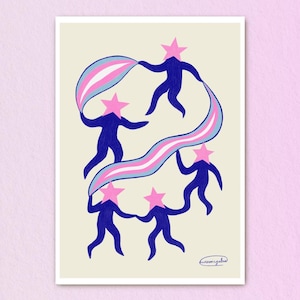 Pride Stars - Signed A3 Print - Queer & Trans Art - Limited Edition Poster