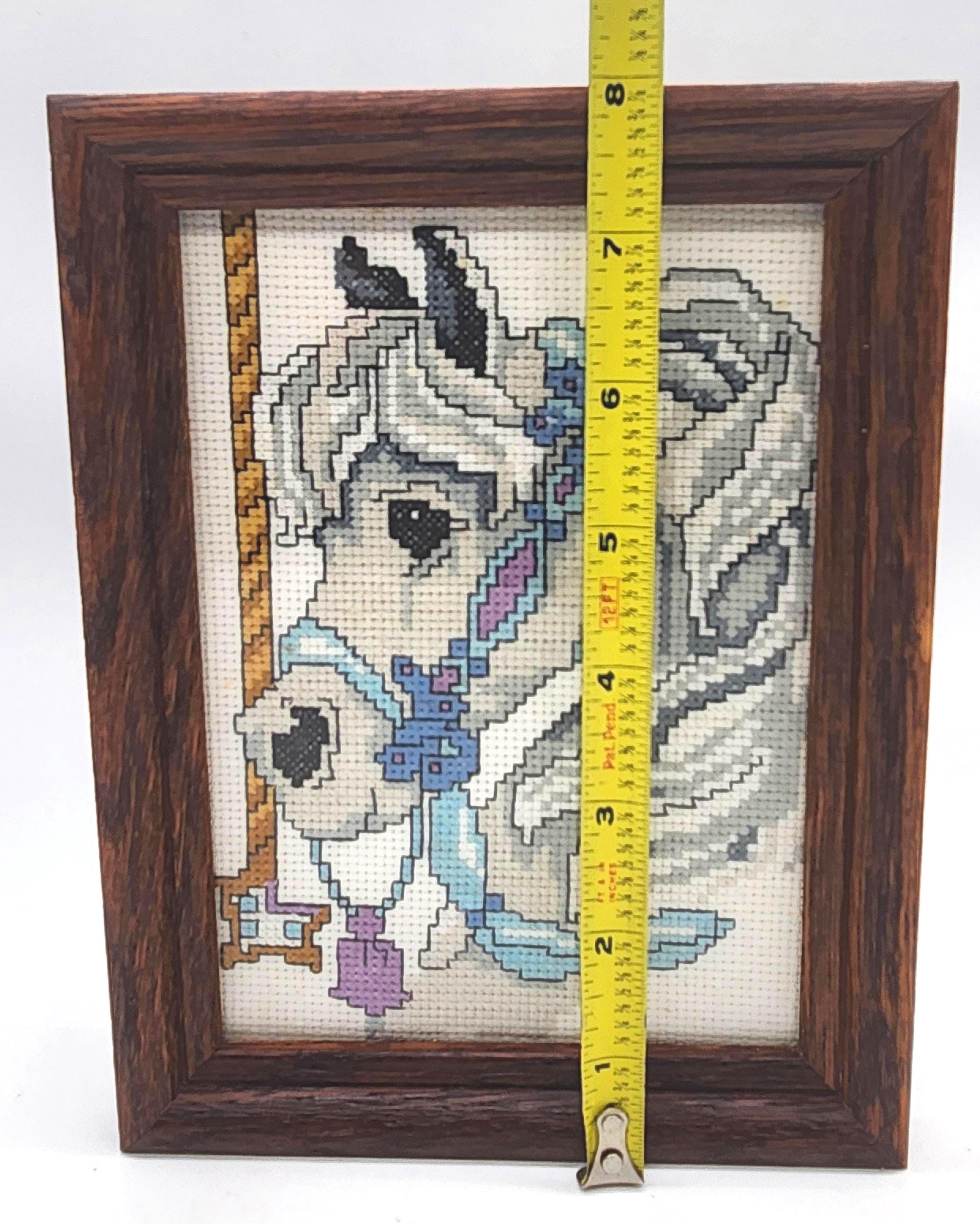Carousel Needlepoint Vintage NEEDLEPOINT Carousel HORSE in 8 X 6 Brown Wood Frame - Etsy