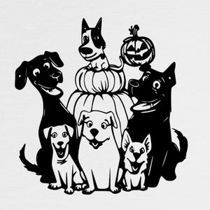 Dogs Wall Art Svg Dxf Laser Cut Files | Animal Svg Files for Cricut | Glowforge Files | Cnc Cutting Router | Digital Vector Instant Download