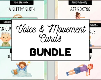 Voice and Movement Cards Bundle | Printable Classical Conversations Memory Work Games | Homeschool & Classroom Activities