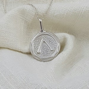 Hand Crafted Solid Sterling Silver Fire Element Necklace Pendant