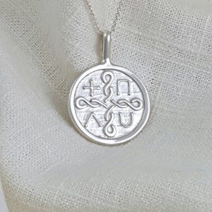 Hand Crafted Solid Sterling Silver  Elements Necklace Pendant