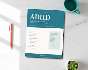 Zeszyt ćwiczeń z ADHD | Monitorowanie koncentracji, zrzut pamięci, planer rutyny (pobierz plik PDF)