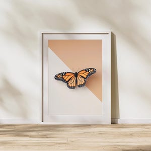 Colourful Monarch Butterfly Art - Printable Wall Decor Instant Download