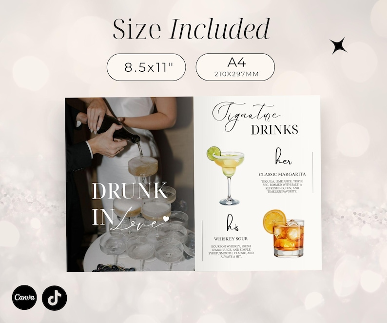 Wedding Magazine Template | Editable Wedding Program | Wedding Booklet | Custom Wedding Magazine | Wedding Journal | Personalize Magazine image 6