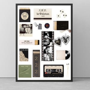Matchbook Poster Template | Custom Matchbox Art Print | Blank Matchbook Design | Anniversary Gift | Printable Wall Art | DIY Matchbox
