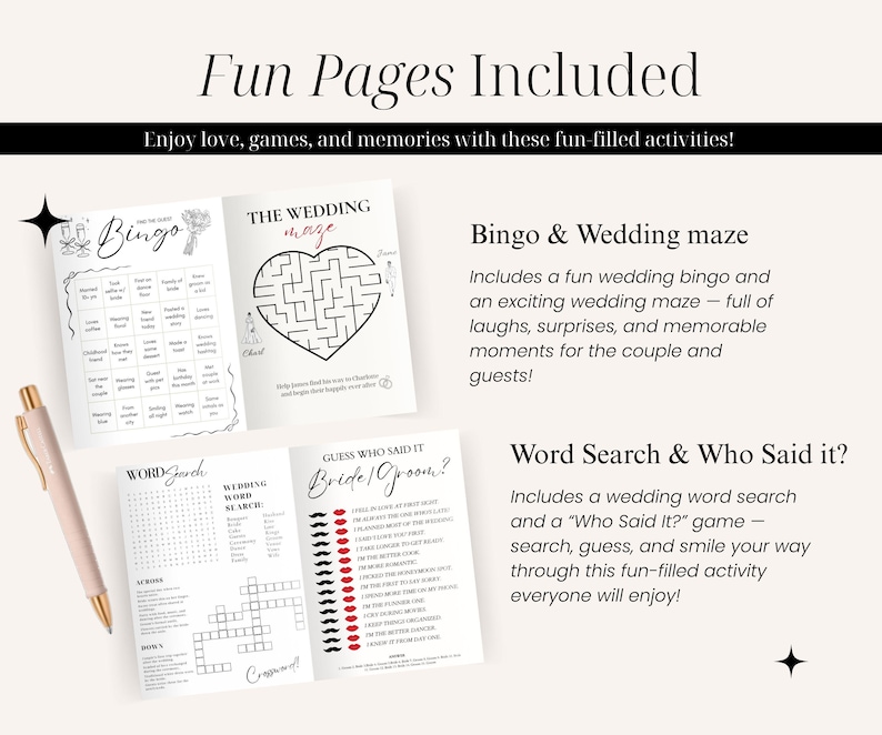 Wedding Magazine Template | Editable Wedding Program | Wedding Booklet | Custom Wedding Magazine | Wedding Journal | Personalize Magazine image 7