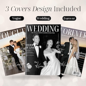 Wedding Magazine Template | Editable Wedding Program | Wedding Booklet | Custom Wedding Magazine | Wedding Journal | Personalize Magazine image 5