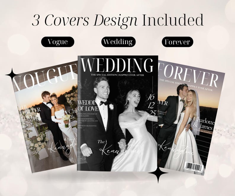 Wedding Magazine Template | Editable Wedding Program | Wedding Booklet | Custom Wedding Magazine | Wedding Journal | Personalize Magazine image 5
