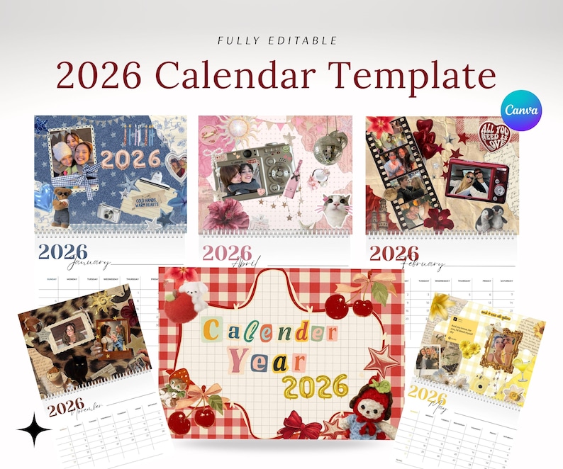 2026 Canva Calendar Template – DIY Design (digital Download ...