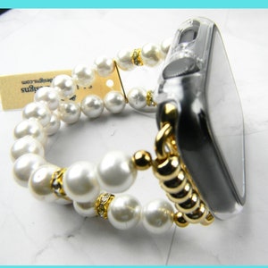 Off White Pearl Apple Watch Bracelet, Watch Band, Watch Bracelet