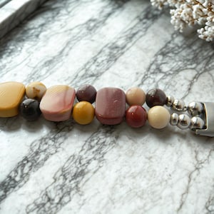 Mookaite Jasper Smartwatch Watch Band for Fitbit Inspire 3 Watch image 2