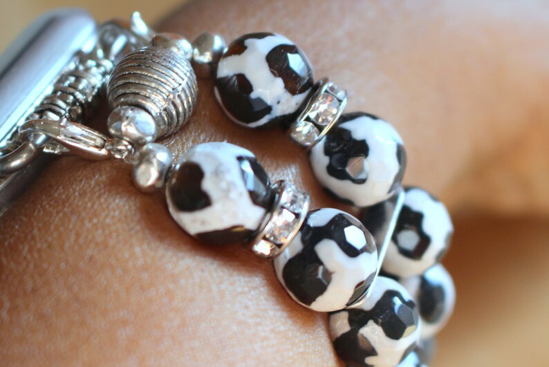 Apple Watch Band Watch Band for Apple Watch Black and White Etsy