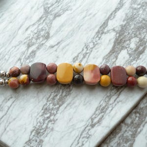 Mookaite Jasper Smartwatch Watch Band for Fitbit Inspire 3 Watch image 5