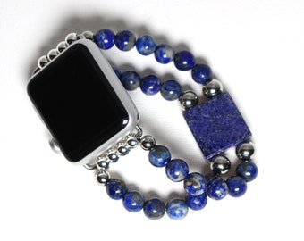 Lapis Lazuli Square Bracelet Watch Band for Apple Watch