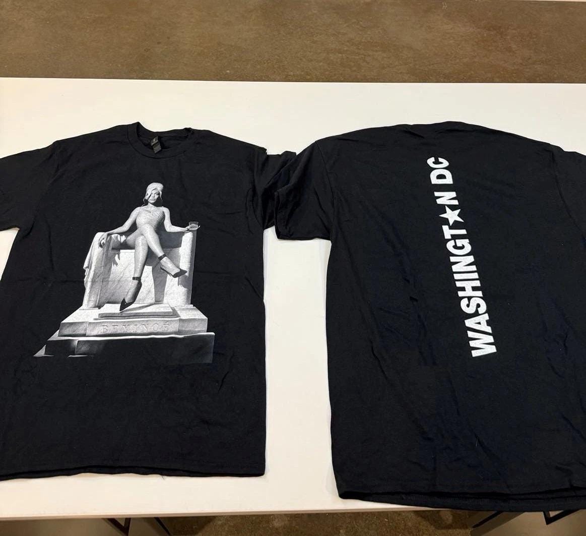 Discover Washington DC Exclusive Beyoncé Cowboy Carter Tour 2025 Double Sided T-Shirt