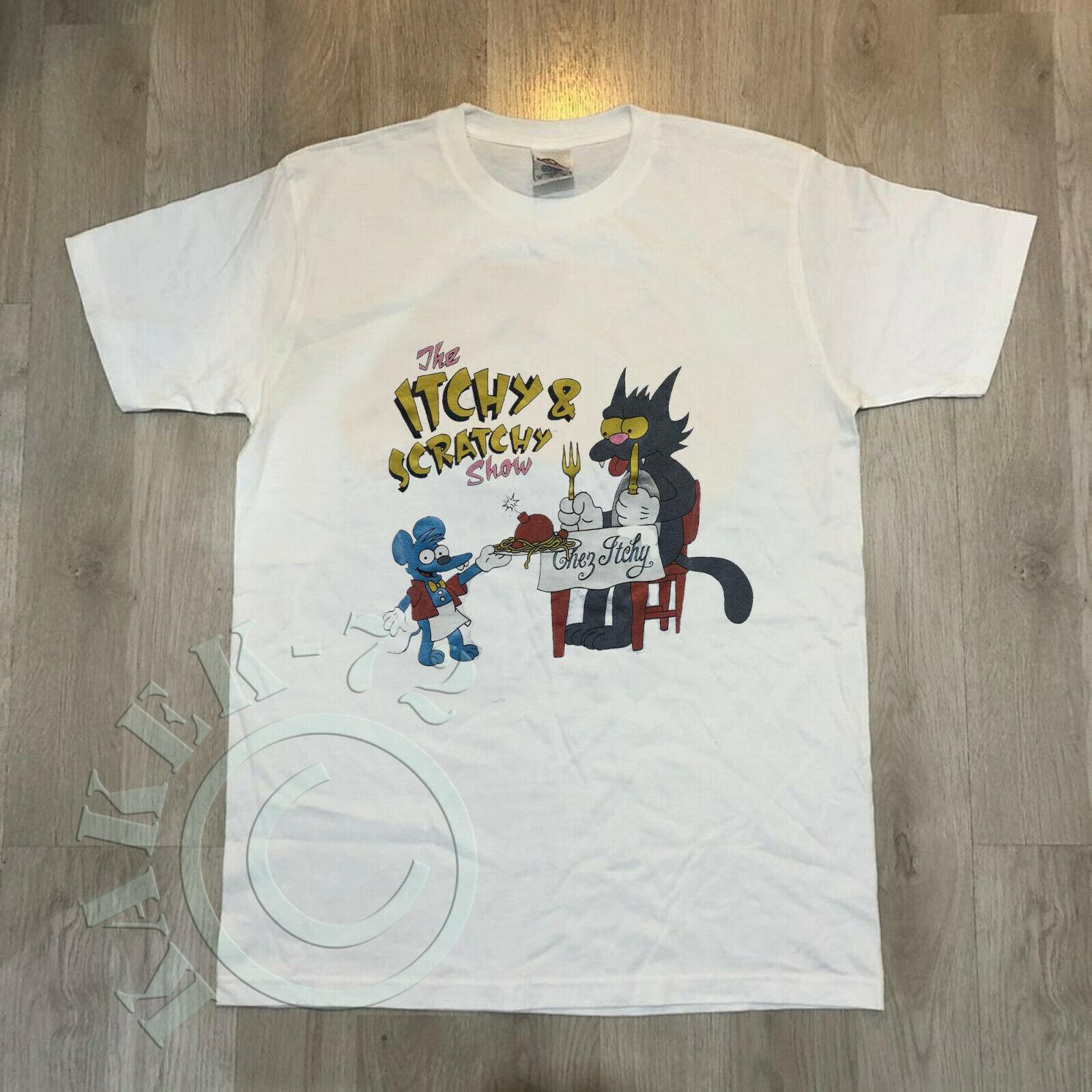 Mens Simpsons Tshirt The Itchy And Scratchy Show Tee Shirt From