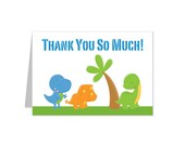 Items similar to 50% Off Sale! - PRINTABLE Dinosaur Party Thank You ...