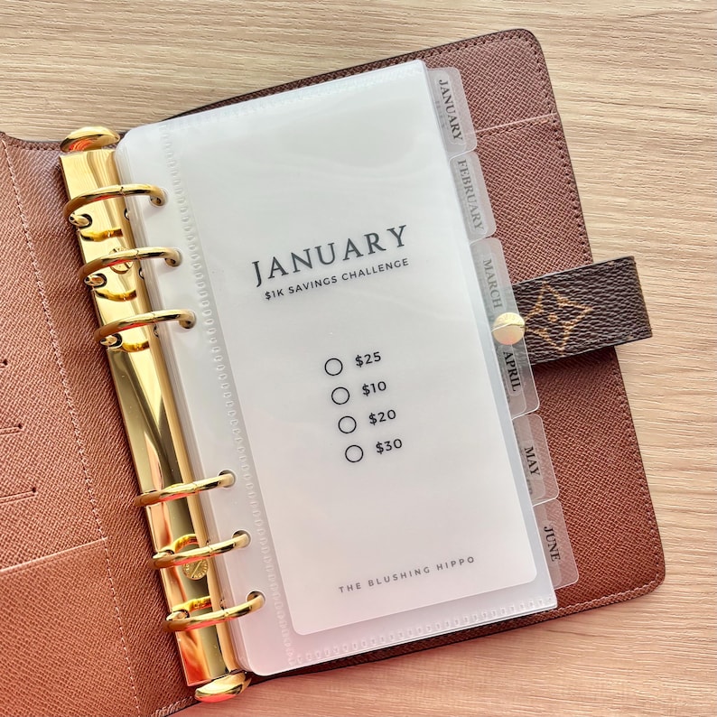 Monthly Savings Challenge Tracker Bundle | 1k Savings Challenge | 2.5k Savings Challenge | 5k Savings Challenge | 10k Savings Challenge Trackers + Envelopes