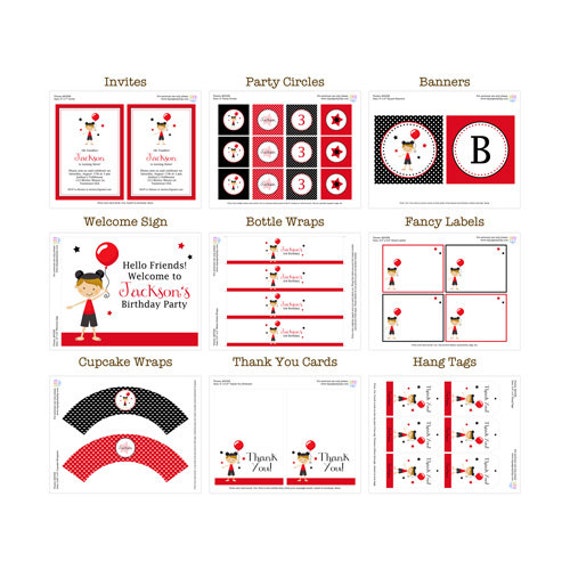 50% Off Sale! - PRINTABLE Mickey/Minnie Mouse Party Package Il_570xn
