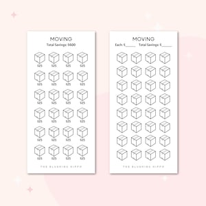 Moving Savings Challenge | Moving Savings Tracker | Moving Budget | New Home