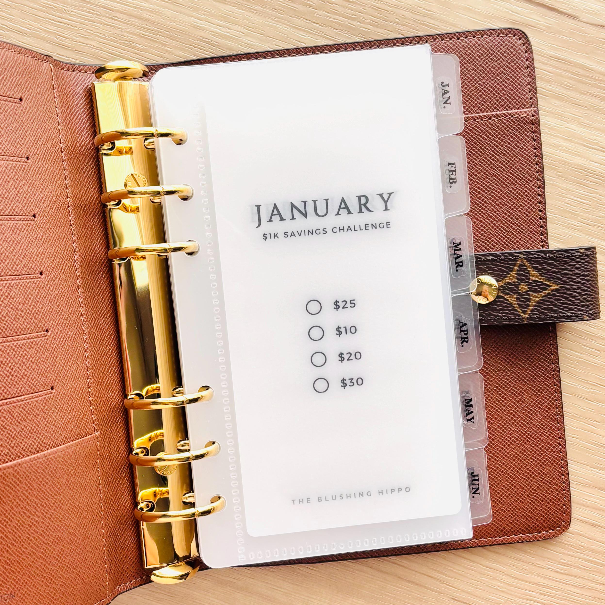 Monthly Savings Challenge Tracker Bundle | 1k Savings Challenge | 2.5k Savings Challenge | 5k Savings Challenge | 10k Savings Challenge